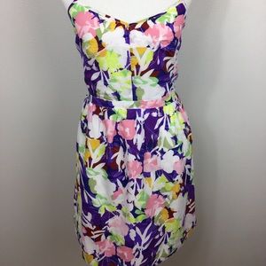 J Crew Factory Floral Printed Seaside Cami Dress